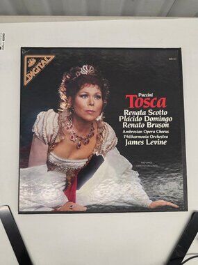Puccini – Tosca LP Record 1980 Digital Angel Records Opera 33 RPM